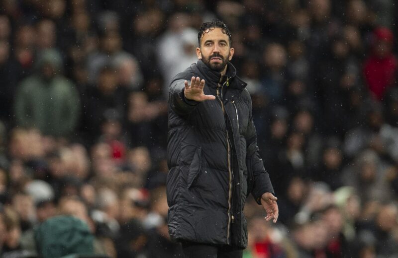 El portugués Ruben Amorim, entrenador del Manchester United. EFE/EPA/PETER POWELL SOLO USO EDITORIAL