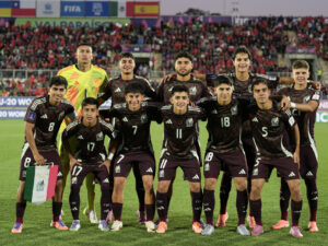 Selección de México que compite en el Mundial Sub-20 de Chile. EFE/Adriana Thomasa