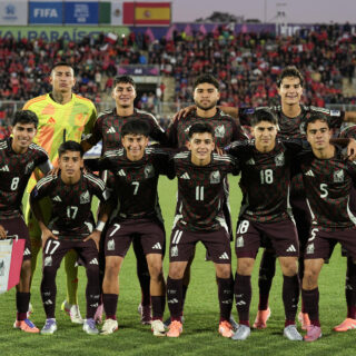 Selección de México que compite en el Mundial Sub-20 de Chile. EFE/Adriana Thomasa