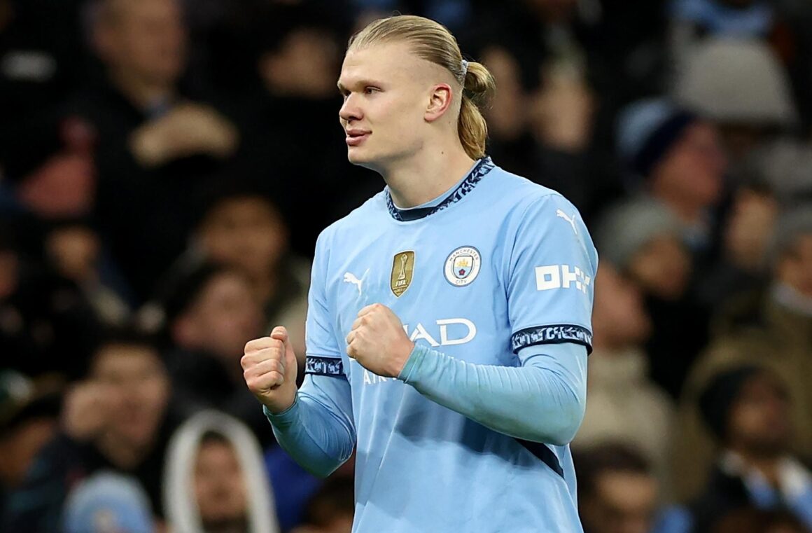 El jugador del Manchester City, Erling Haaland. EFE/EPA/ADAM VAUGHAN