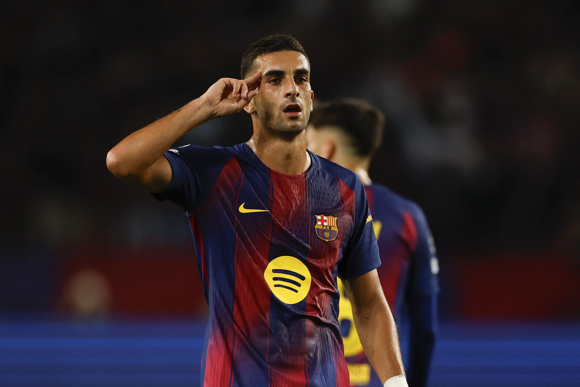 Alerta roja en Barcelona: La enfermería azulgrana se llena El delantero del FC Barcelona Ferrán Torres. EFE/ Alberto Estévez