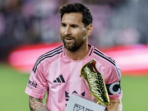 Lionel Messi ganó la Bota de Oro 2025 en la MLS, al anotar 29 goles en 31 partidos con el Inter Miami. EFE/EPA/CRISTOBAL HERRERA-ULASHKEVICH