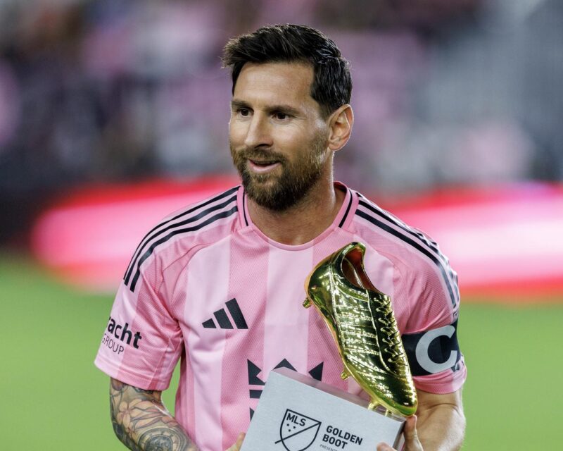 Lionel Messi ganó la Bota de Oro 2025 en la MLS, al anotar 29 goles en 31 partidos con el Inter Miami. EFE/EPA/CRISTOBAL HERRERA-ULASHKEVICH
