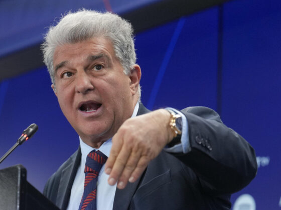 Joan Laporta, presidente del FC Barcelona. EFE/Enric Fontcuberta