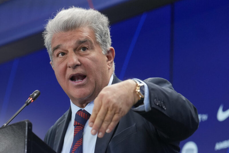 Joan Laporta, presidente del FC Barcelona. EFE/Enric Fontcuberta