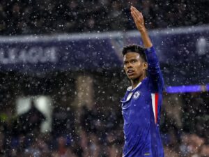 Estevao durante el partido de la UEFA Champions League que han jugado Chelsea FC y AFC Ajax en Londres, Reino Unido. EFE/EPA/TOLGA AKMEN