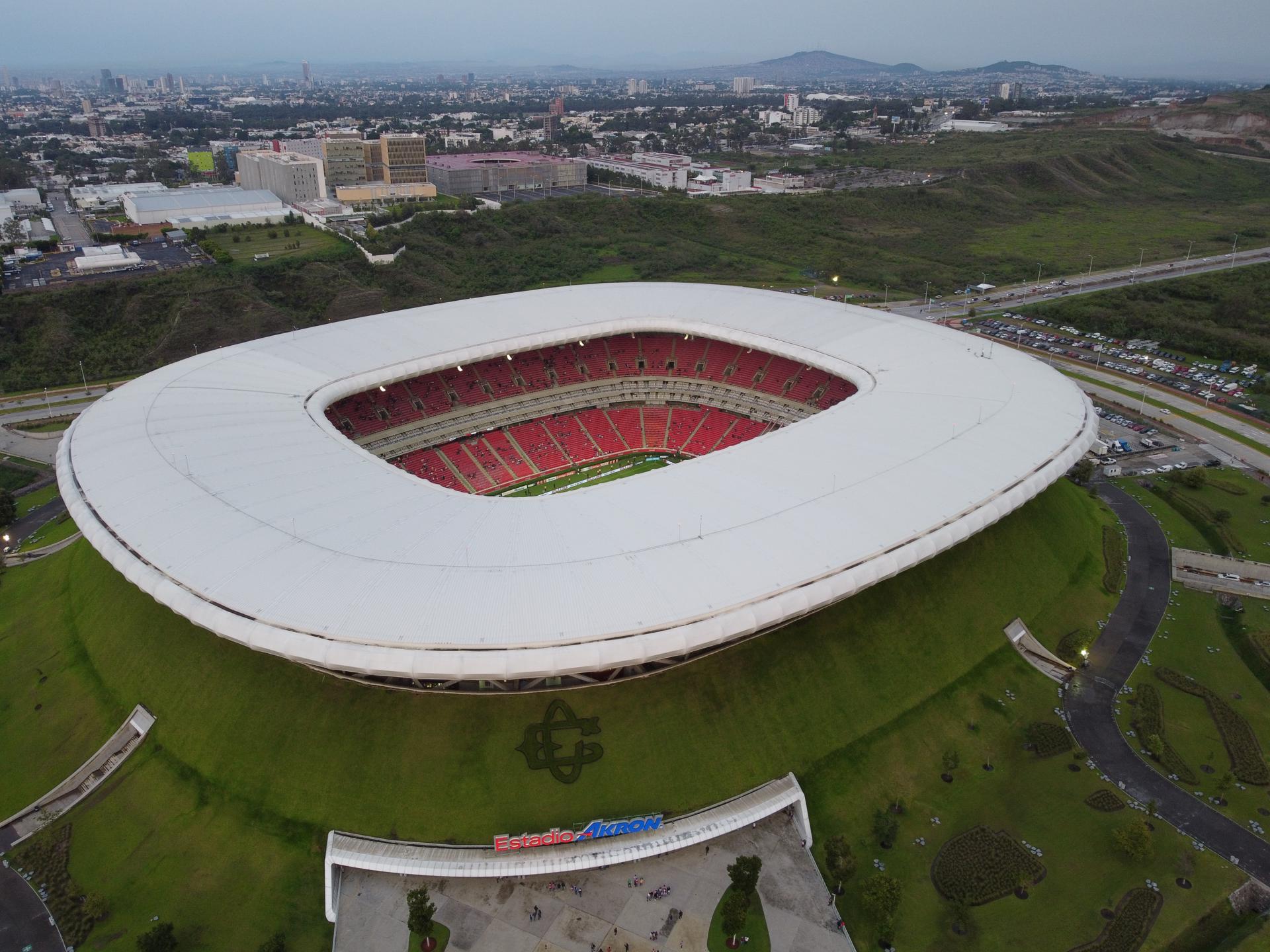 ¿Qué le espera a la Selección Mexicana para el 2026? Fotografía aérea del Estadio Akron, en Guadalajara (México). Imagen de archivo. EFE/ Francisco Guasco