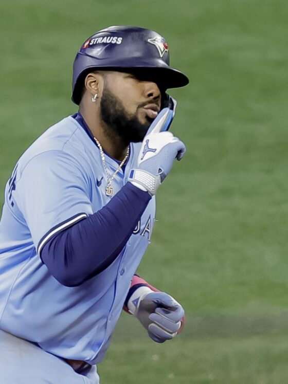 Vladimir Guerrero en la Serie Mundial: "El trabajo no está terminado" El dominicano Vladimir Guerrero Jr., figura de los Azulejos. EFE/EPA/JOHN G. MABANGLO