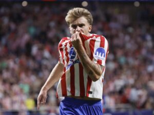 Pablo Barrios, mediocampista del Atlético de Madrid