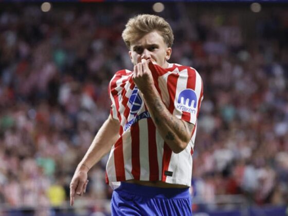 Pablo Barrios, mediocampista del Atlético de Madrid