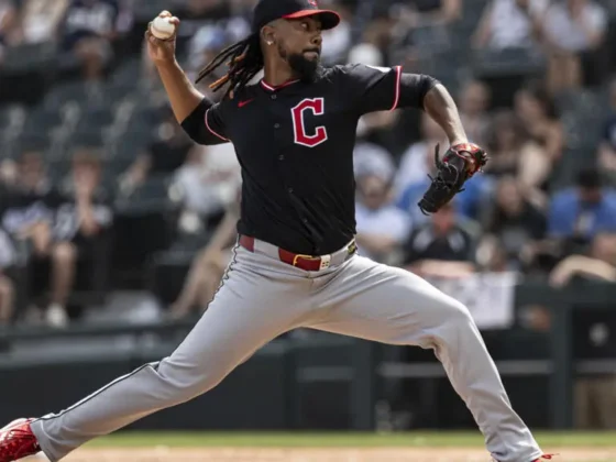 El lanzador dominicano Emmanuel Clase