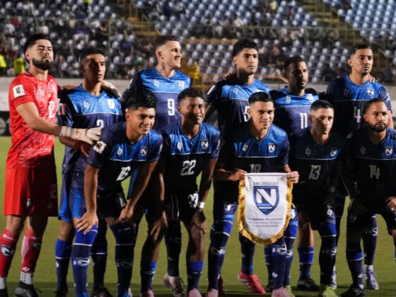 Jugadores de Nicaragua en la previa del partido ante Honduras. / X: @fifaworldcup_es