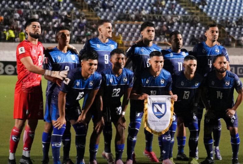 Jugadores de Nicaragua en la previa del partido ante Honduras. / X: @fifaworldcup_es