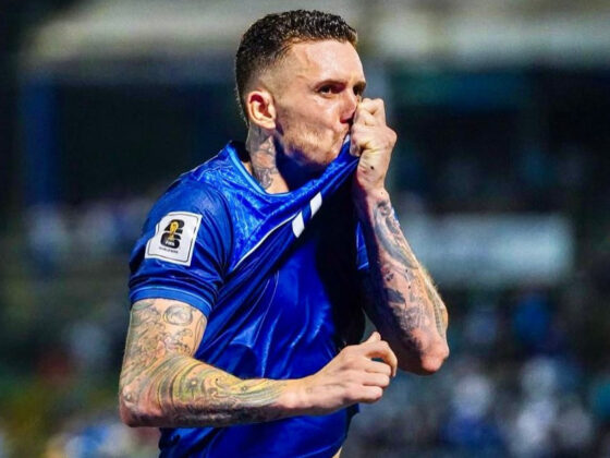 Victoria de Nicaragua ante Honduras en las Eliminatrias Concacaf. / X: @LaAzulyBlanco