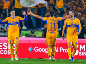 Tigres goleó 5-0 a Xolos y remontó la eliminatoria para clasiicar a semifinales. / X: @TigresOficial