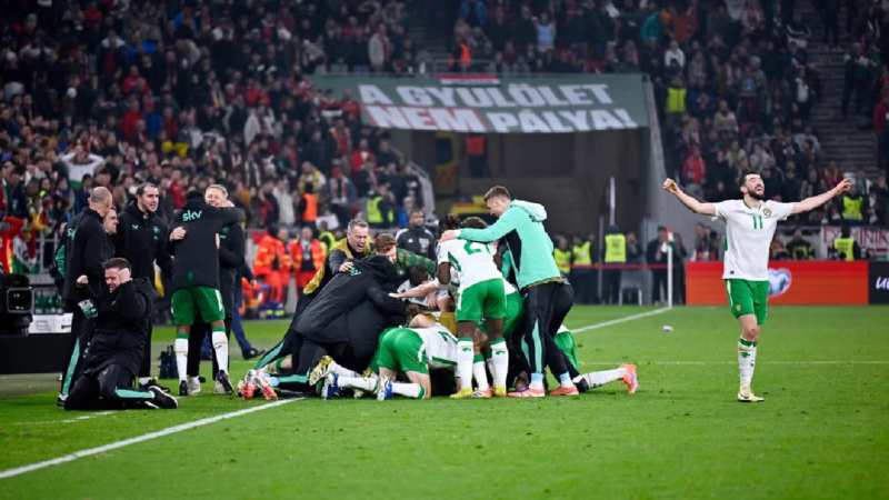 Troy Parrott manda a Irlanda al repechaje del Mundial 2026