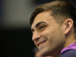 El jugador del FC Barcelona Pedri González. EFE/Alejandro García