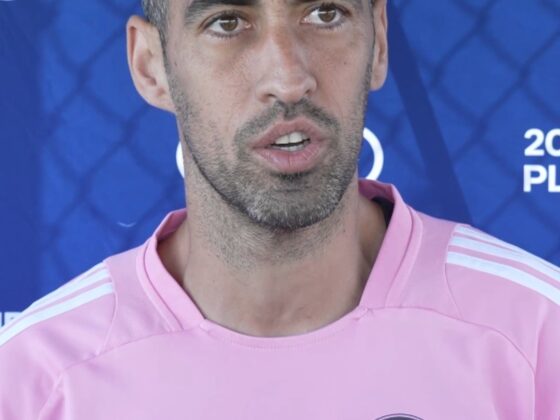 El español Sergio Busquets disfruta de sus últimos días como profesional. Foto: EFE