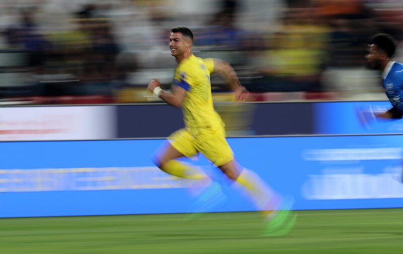 Cristiano Ronaldo durante un partido con el Al-Nassr. EFE/EPA/ALI HAIDER
