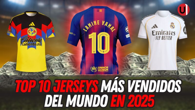 VIDEO: Los 10 jerseys de fútbol más vendidos del mundo en 2025 VIDEO: Los 10 jerseys de fútbol más vendidos del mundo en 2025