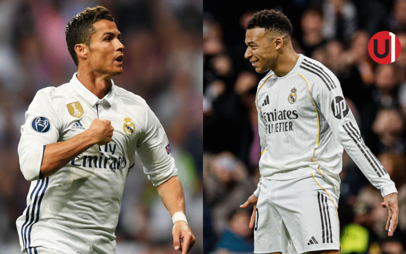 Cristiano Ronaldo y Kylian Mbappé. Unanimo Deportes.