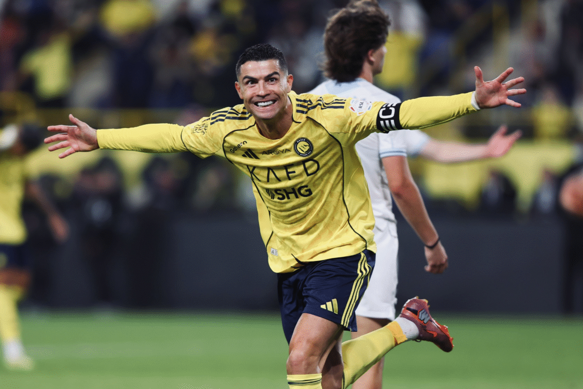 Cristiano Ronaldo celebrando uno de sus goles con Al-Nassr. / X: @AlNassrFC