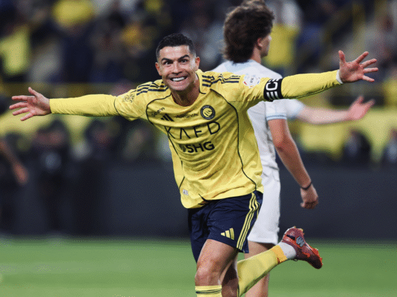 Cristiano Ronaldo celebrando uno de sus goles con Al-Nassr. / X: @AlNassrFC