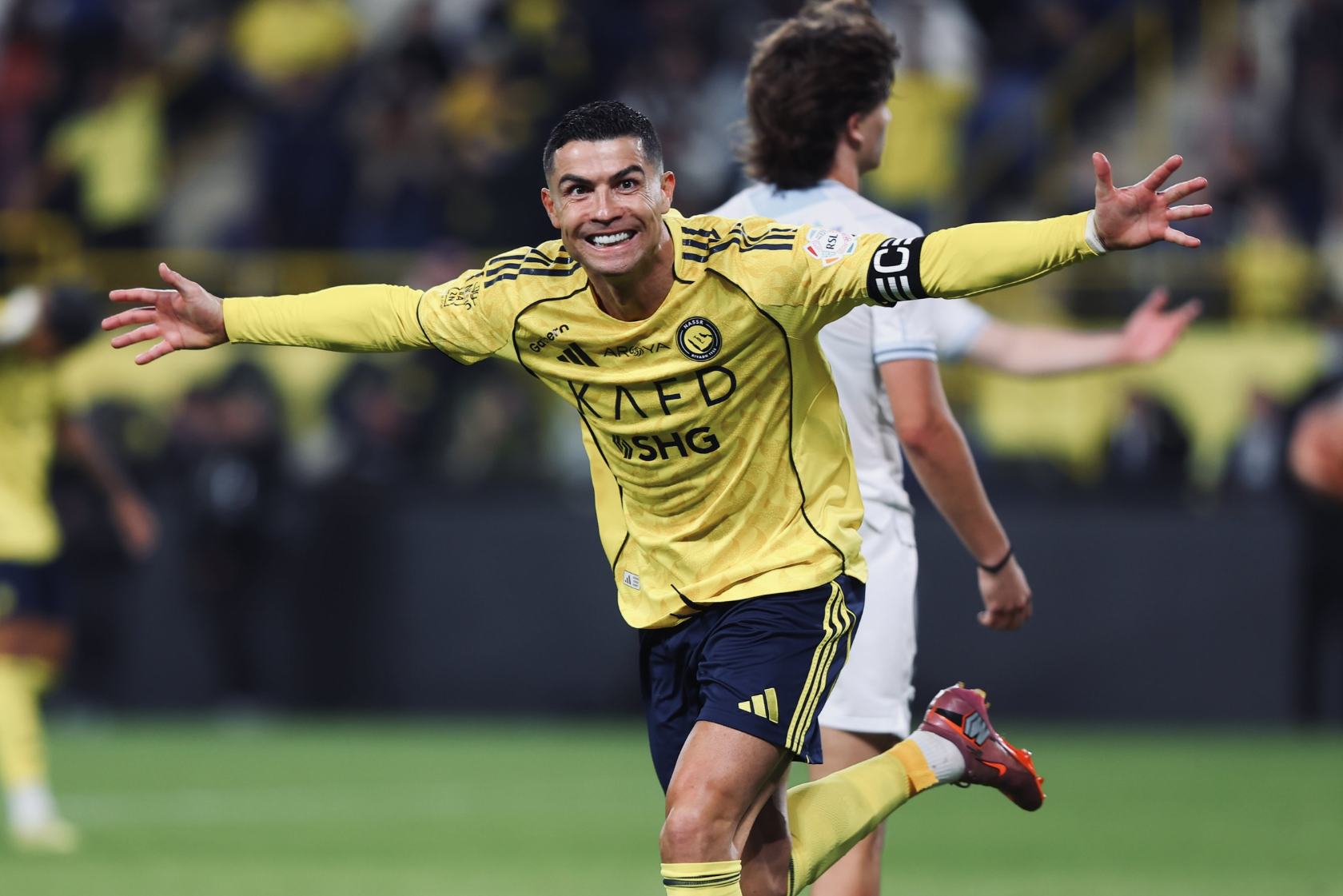 Paris Saint Germain y Barcelona arrasan en los Globe Soccer Awards 25 Cristiano Ronaldo celebrando uno de sus goles con Al-Nassr. / X: @AlNassrFC
