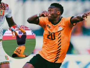 Hizo un gol, celebró con una acrobacia y casi se rompe el cuello