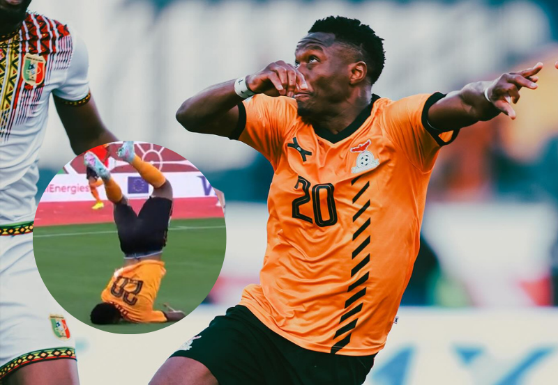 Hizo un gol, celebró con una acrobacia y casi se rompe el cuello