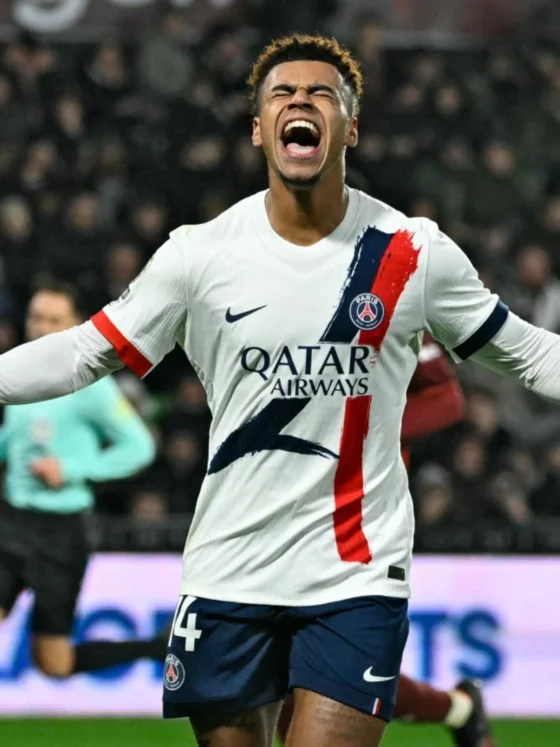 Desire Doue volvió al camino del gol en la victoria del PSG ante el Metz. Foto: Bein Sports