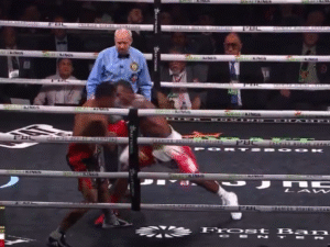 Erislandy Lara en su combate ante Johan González. Captura de pantalla.