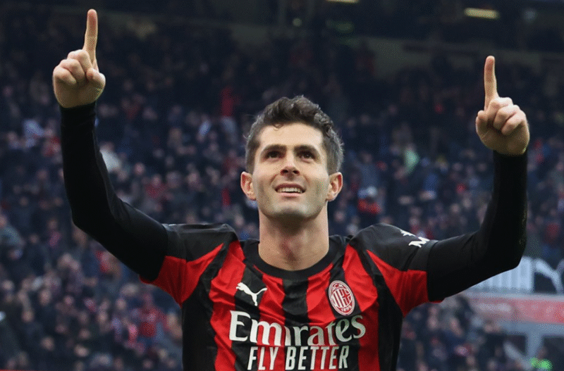 Christian Pulisic Foto en X de @acmilan