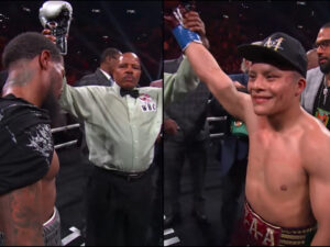 Empate entre Lamont Roach e Isaac 'Pitbull' Cruz. Captura de pantalla.