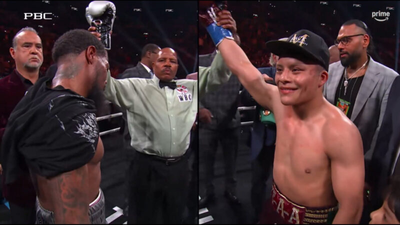 Empate entre Lamont Roach e Isaac 'Pitbull' Cruz. Captura de pantalla.