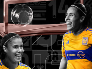 Lizbeth Ovalle, ganadora del Premio Marta al mejor gol del año. / X: @TigresFemenil