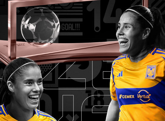 Lizbeth Ovalle, ganadora del Premio Marta al mejor gol del año. / X: @TigresFemenil