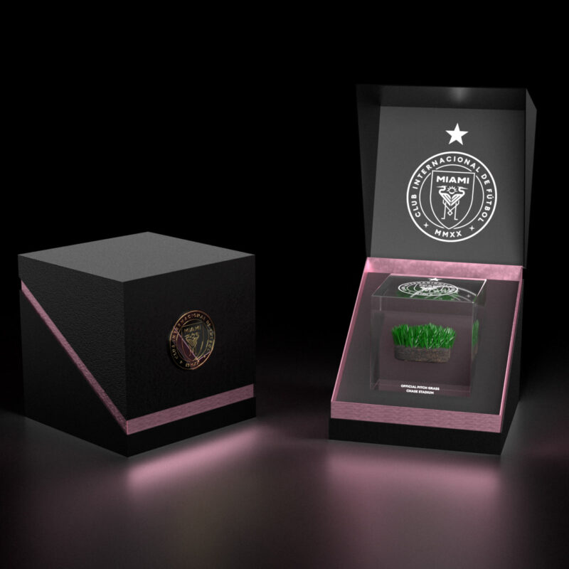 Inter Miami pone a la venta el césped del Chase Stadium: los precios Mini Ultra Lux Box. Foto: www.freedomtodream.shop