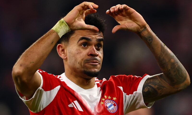 Luis Díaz, jugador de la selección de Colombia y del Bayern Múnich. EFE/EPA/ANNA SZILAGYI