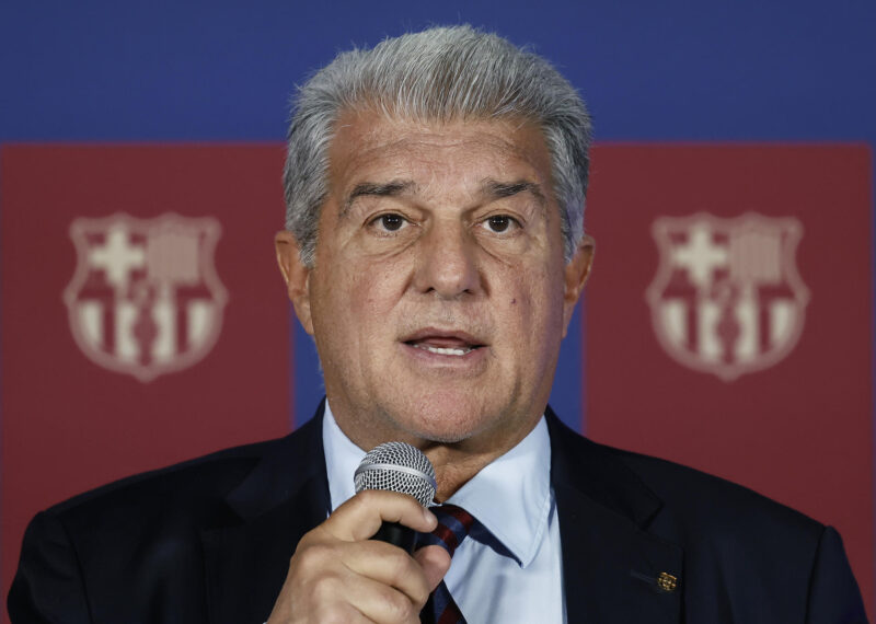El presidente del FC Barcelona, Joan Laporta. EFE/ Andreu Dalmau
