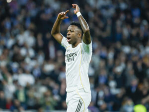 El delantero brasileño del Real Madrid Vinicius JuniorEFE/JuanJo Martín.
