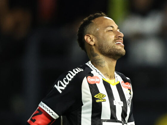 Neymar de Santos, en una imagen de archivo. EFE/ Isaac Fontana