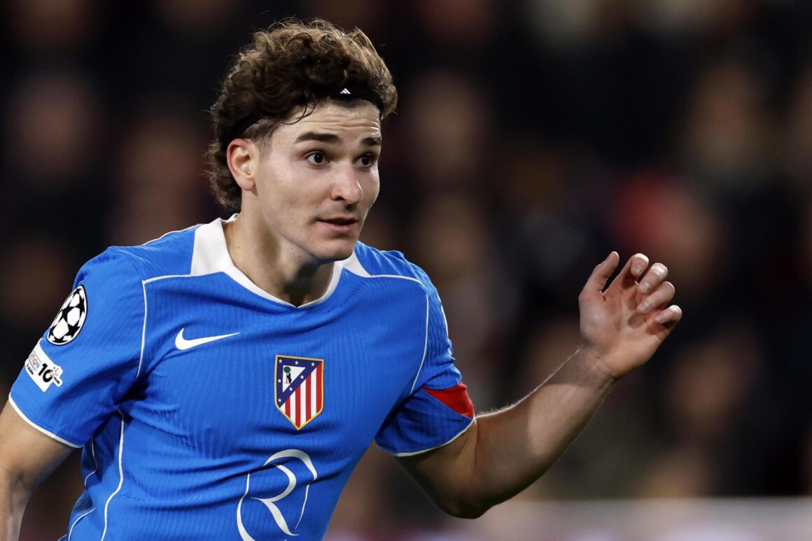 Julián Alvarez, delantero argentino del Atlético de Madrid. EFE/EPA/MAURICE VAN STEEN