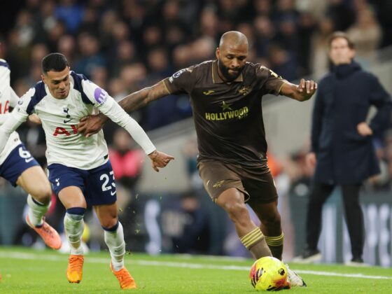 El brasileño Igor Thiago, del Brentford, durante un partido de Premier League ante el Tottenham el pasado 6 de diciembre. EFE/EPA/ANDY RAIN