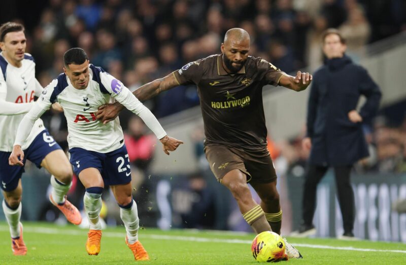 El brasileño Igor Thiago, del Brentford, durante un partido de Premier League ante el Tottenham el pasado 6 de diciembre. EFE/EPA/ANDY RAIN
