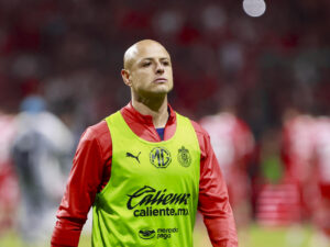 Fotografía donde aparece Javier Hernández. EFE/ Alex Cruz