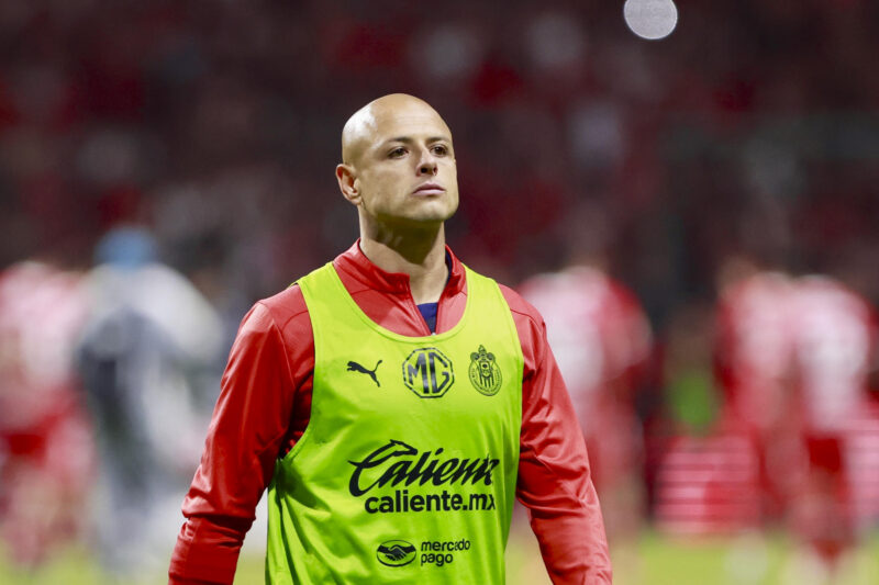 Fotografía donde aparece Javier Hernández. EFE/ Alex Cruz