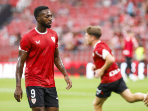 El delantero del Athletic Club Iñaki Williams en el estadio de San Mamés en Bilbao en foto de archivo de Miguel Toña