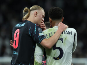 El Real Madrid de Xabi Alonso recibe mañana al Manchester City de Pep Guardiola por la Champions League. EFE/Kiko Huesca