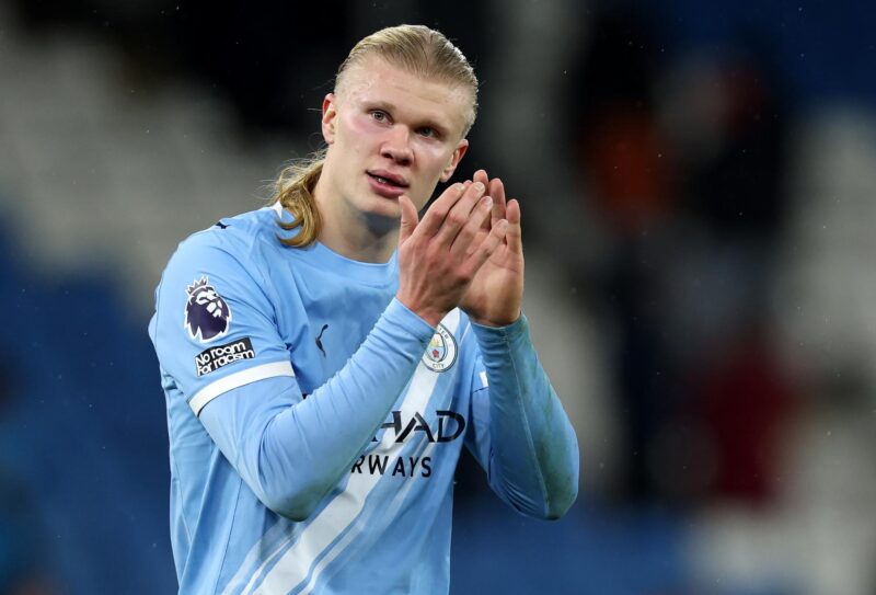El delantero noruego del City Erling Haaland en Mánchester, Britain, Reino Unido. EFE/EPA/ADAM VAUGHAN Premier League